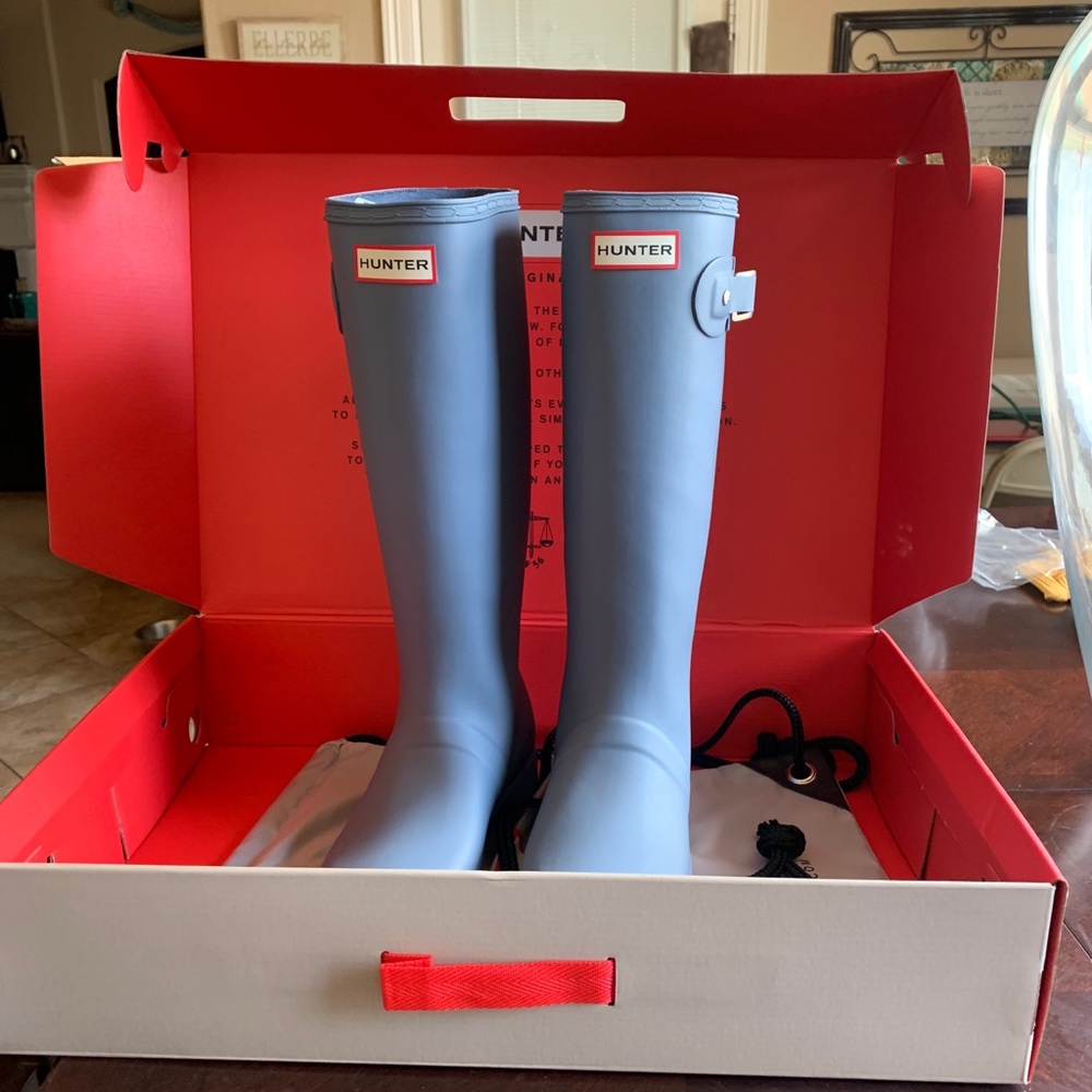 Hunter Rain Boats Size 7